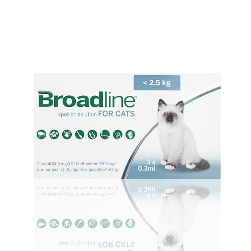 Broadline S (ate 2.5 kg) 3 pipetas