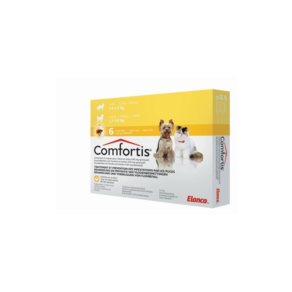 Comfortis 140 mg (1.9-2.8 kg.)