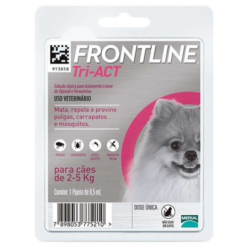 Frontline Tri-Act 2.5 to 5 kg.