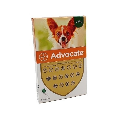 Advocate dogs up to 4 kg 