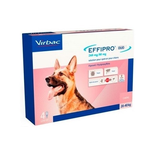Effipro Duo 268 mg/80 mg (cães 20-40 kg)