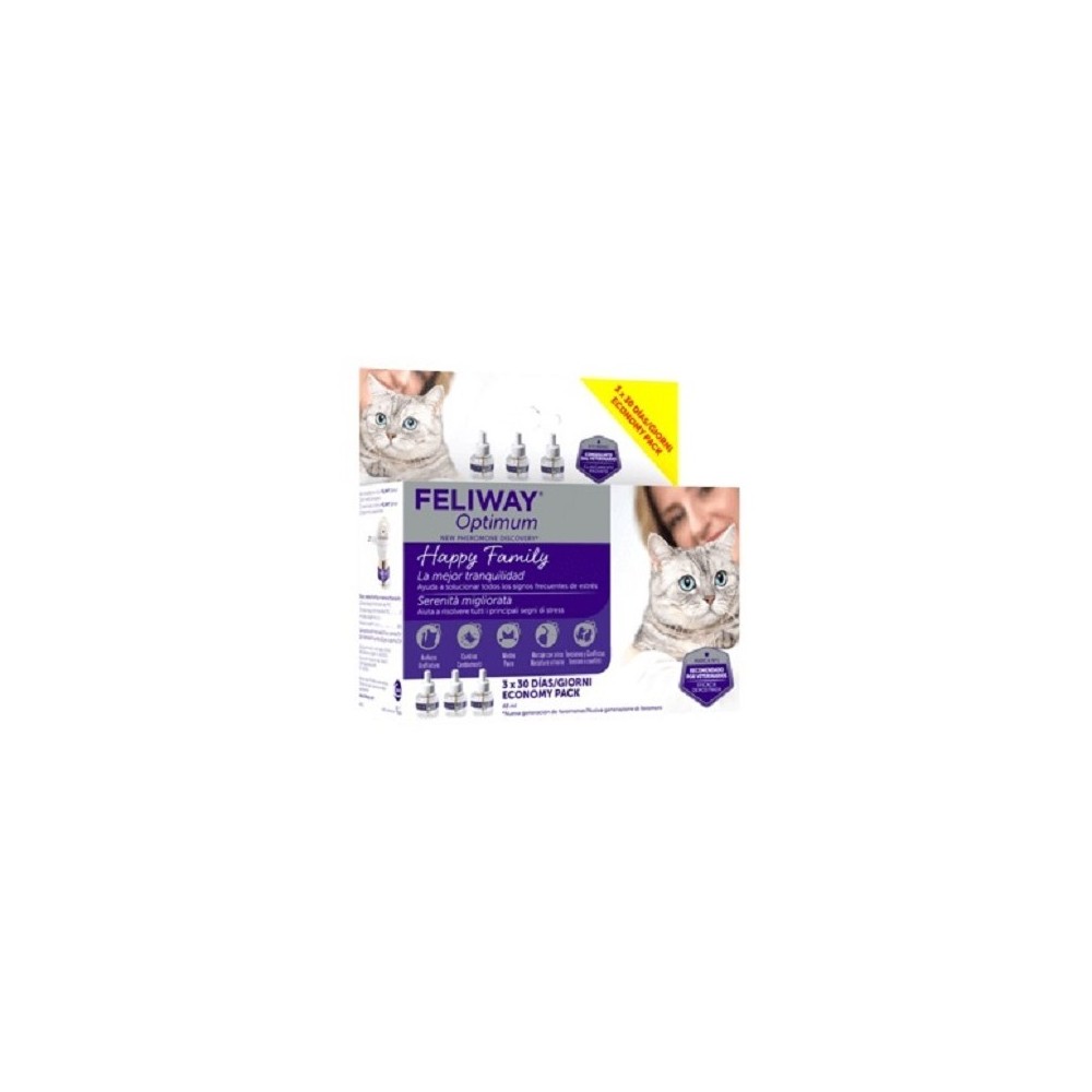 Feliway Optimum (3 Recargas 48 ml - 90 dias)